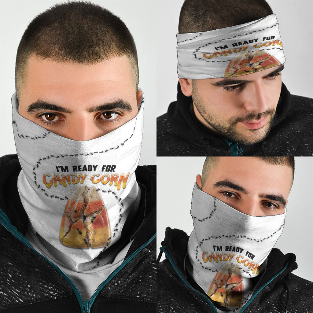 Halloween Ready For Candy Corn Neck Gaiter Creepy Ant Trail