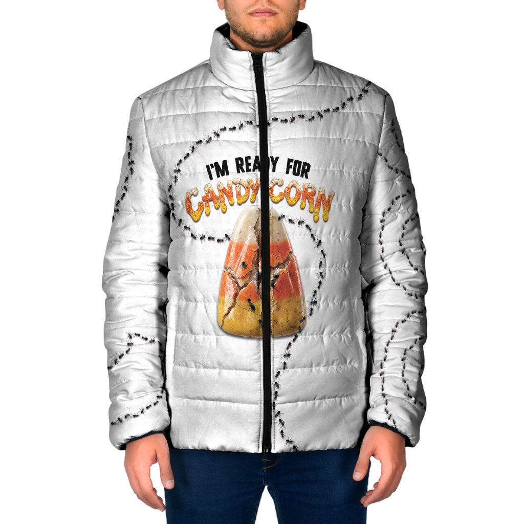 Halloween Ready For Candy Corn Padded Jacket Creepy Ant Trail