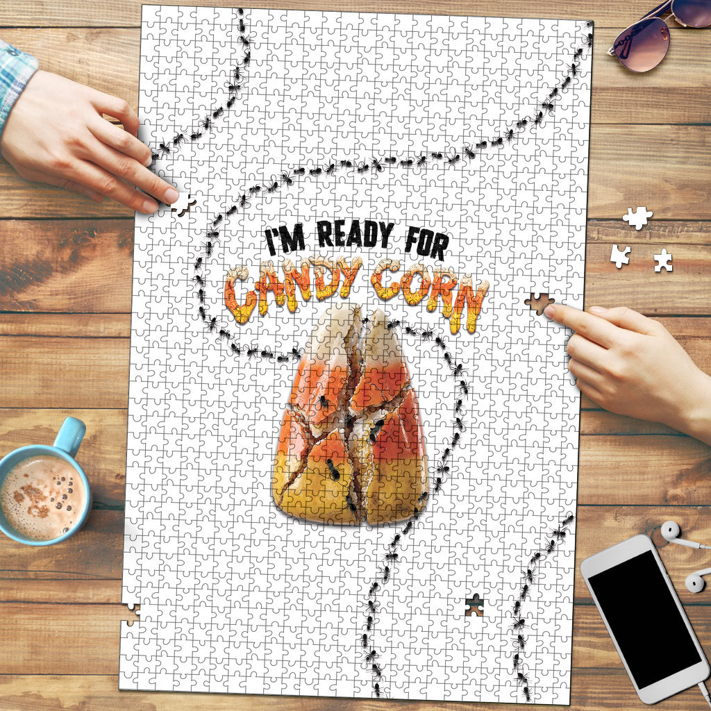 Halloween Ready For Candy Corn Puzzle Creepy Ant Trail