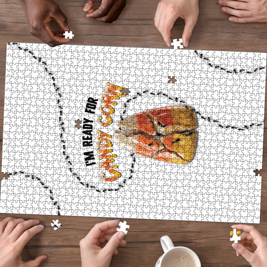 Halloween Ready For Candy Corn Puzzle Creepy Ant Trail