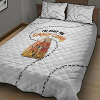 Halloween Ready For Candy Corn Quilt Bed Set Creepy Ant Trail