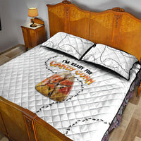Halloween Ready For Candy Corn Quilt Bed Set Creepy Ant Trail