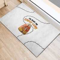 Halloween Ready For Candy Corn Rubber Doormat Creepy Ant Trail