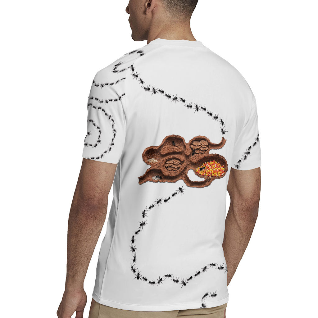 Halloween Ready For Candy Corn Rugby Jersey Creepy Ant Trail