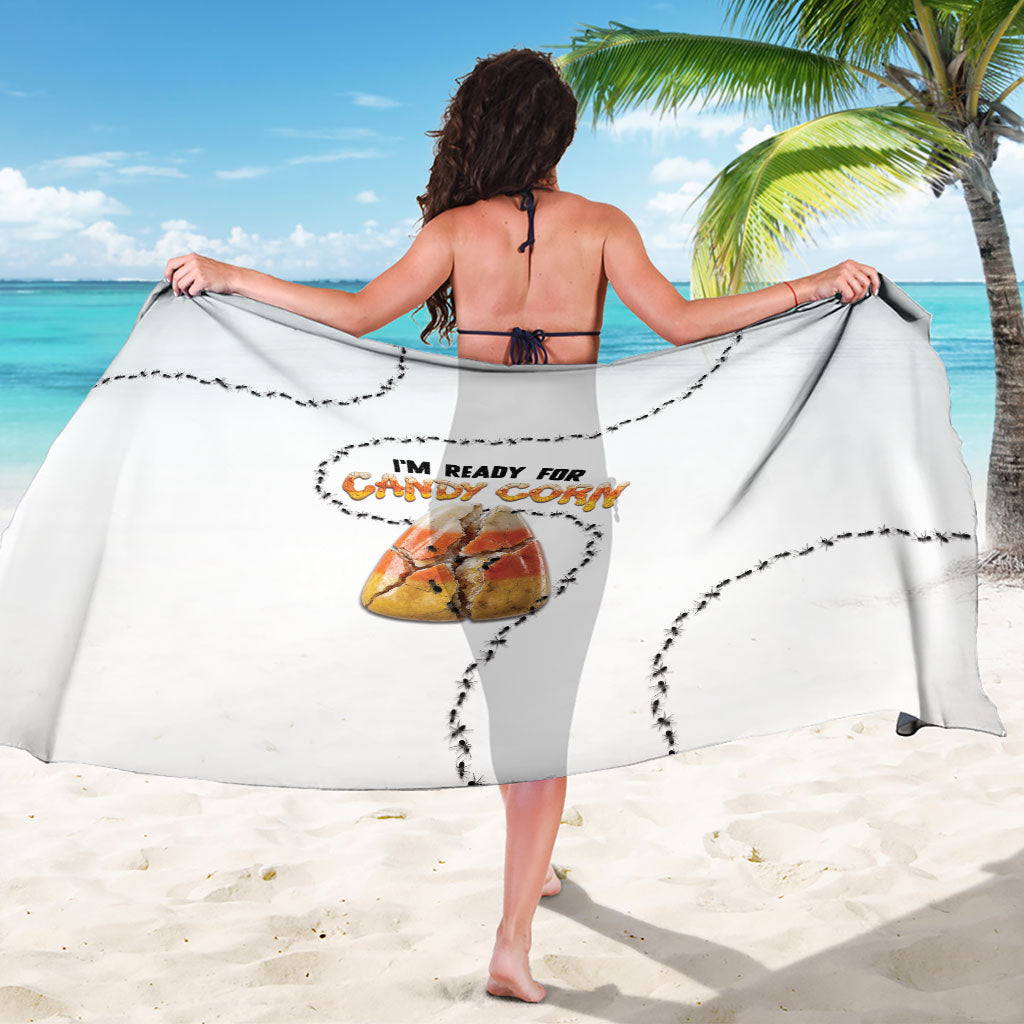 Halloween Ready For Candy Corn Sarong Creepy Ant Trail