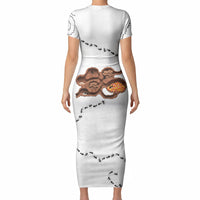 Halloween Ready For Candy Corn Short Sleeve Bodycon Dress Creepy Ant Trail