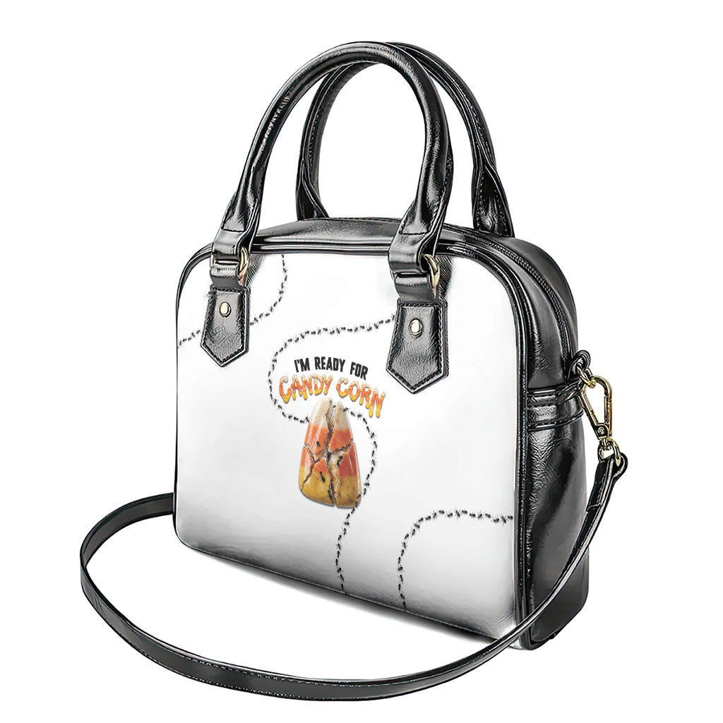 Halloween Ready For Candy Corn Shoulder Handbag Creepy Ant Trail