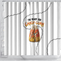 Halloween Ready For Candy Corn Shower Curtain Creepy Ant Trail