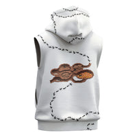 Halloween Ready For Candy Corn Sleeveless Zip Hoodie Creepy Ant Trail