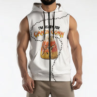 Halloween Ready For Candy Corn Sleeveless Zip Hoodie Creepy Ant Trail