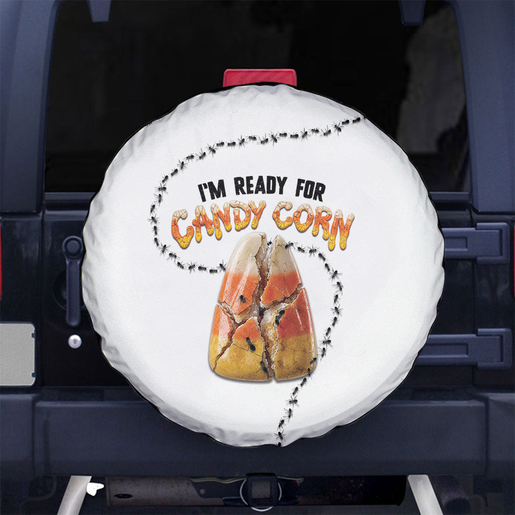 Halloween Ready For Candy Corn Spare Tire Cover Creepy Ant Trail