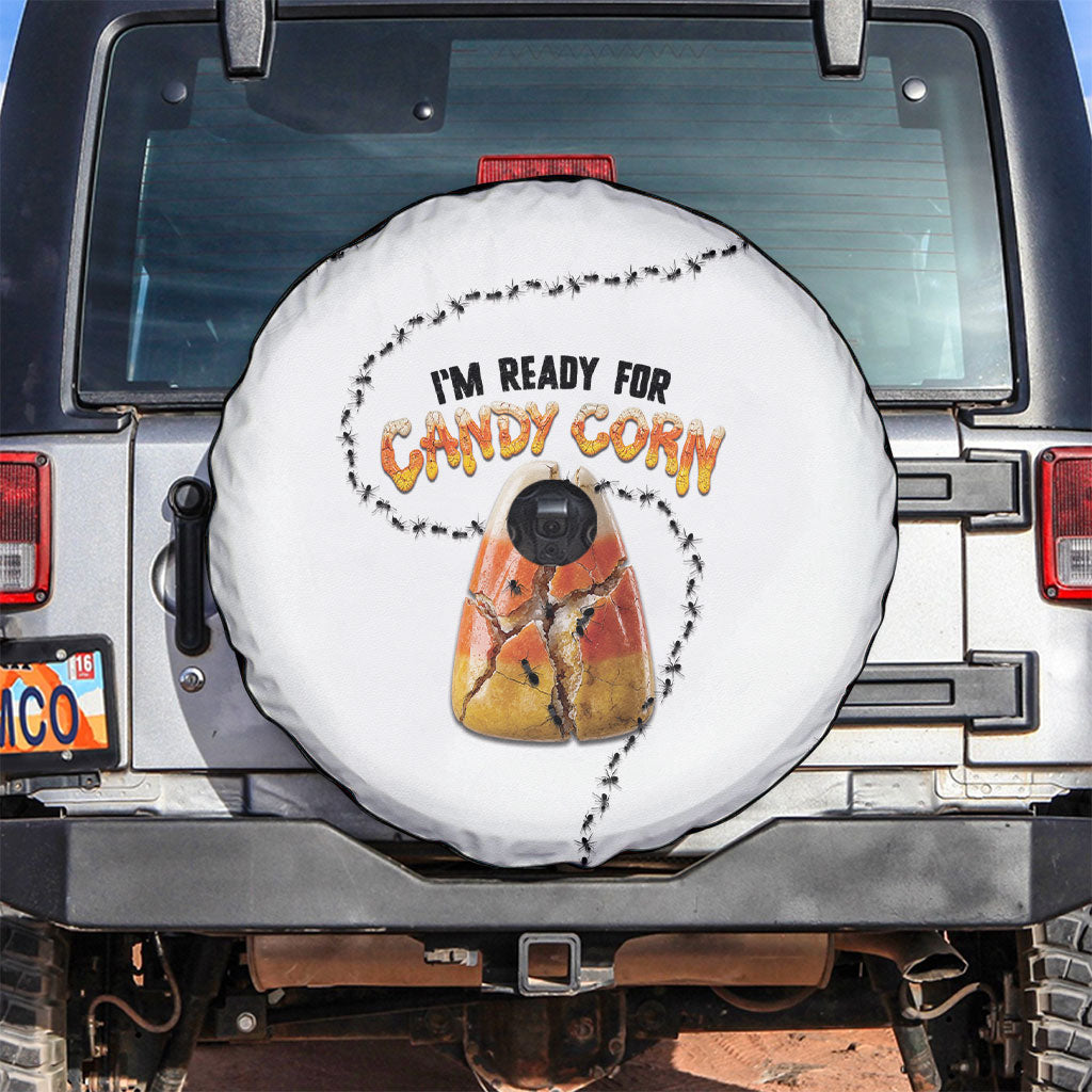 Halloween Ready For Candy Corn Spare Tire Cover Creepy Ant Trail