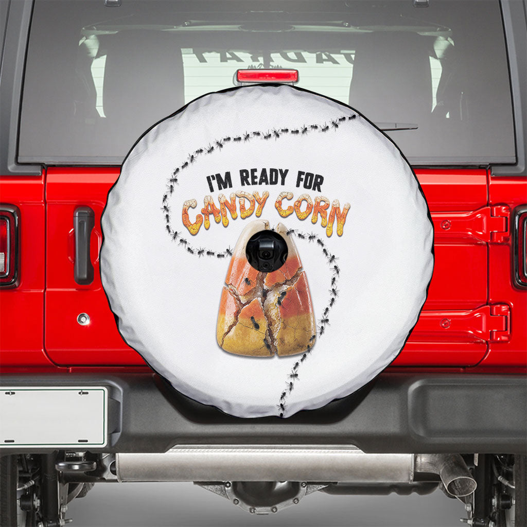 Halloween Ready For Candy Corn Spare Tire Cover Creepy Ant Trail