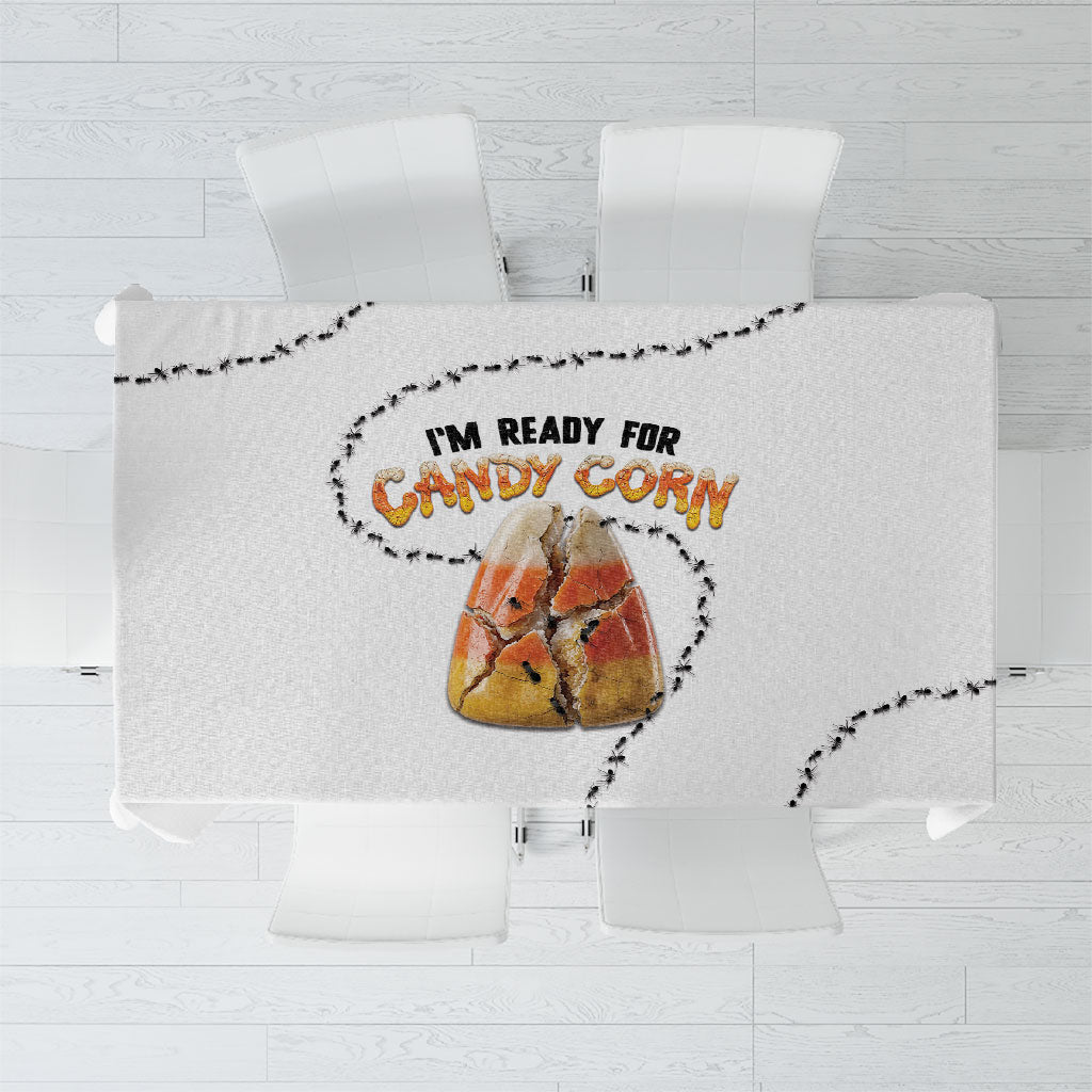 Halloween Ready For Candy Corn Tablecloth Creepy Ant Trail