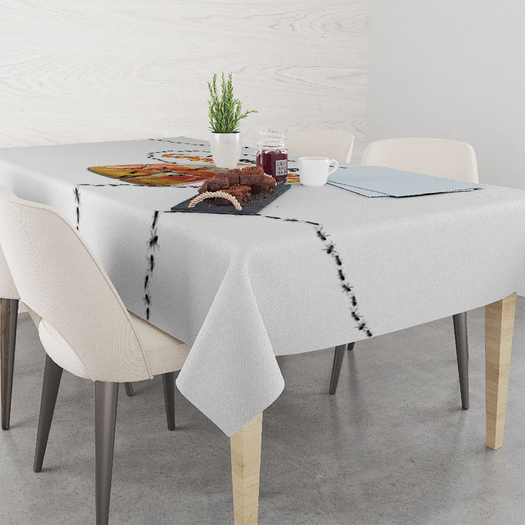Halloween Ready For Candy Corn Tablecloth Creepy Ant Trail
