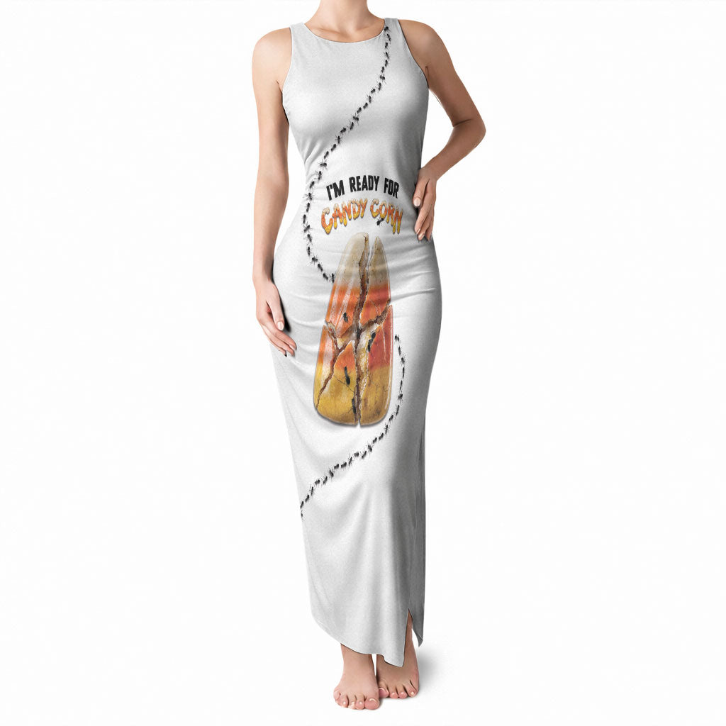 Halloween Ready For Candy Corn Tank Maxi Dress Creepy Ant Trail