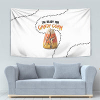 Halloween Ready For Candy Corn Tapestry Creepy Ant Trail