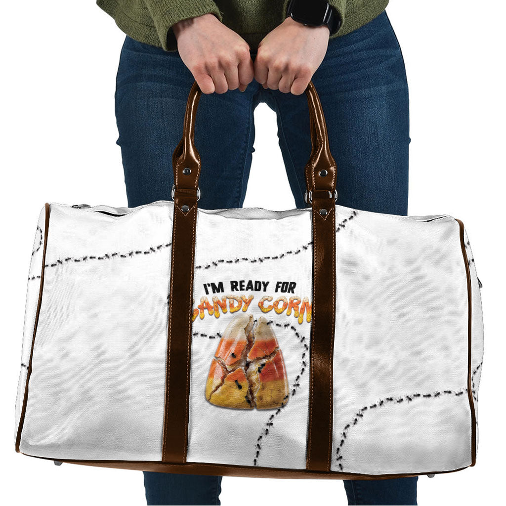 Halloween Ready For Candy Corn Travel Bag Creepy Ant Trail