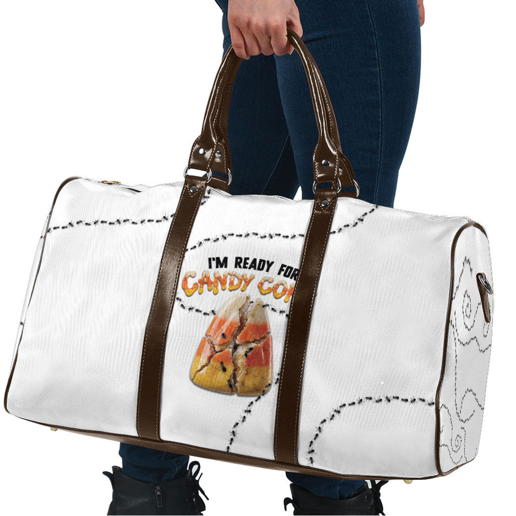 Halloween Ready For Candy Corn Travel Bag Creepy Ant Trail