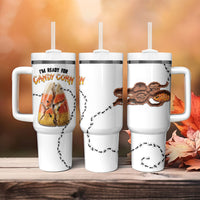 Halloween Ready For Candy Corn Tumbler With Handle Creepy Ant Trail