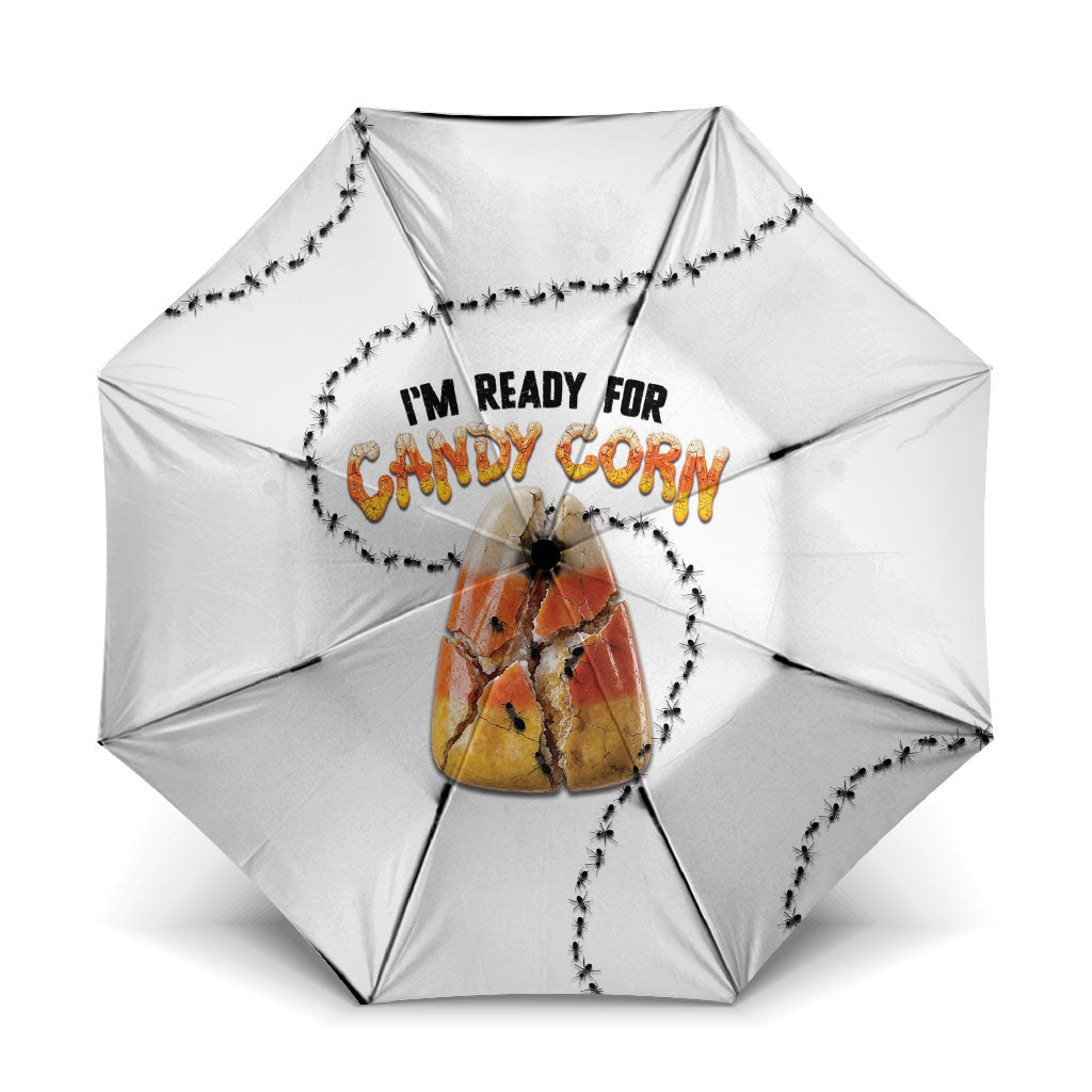 Halloween Ready For Candy Corn Umbrella Creepy Ant Trail
