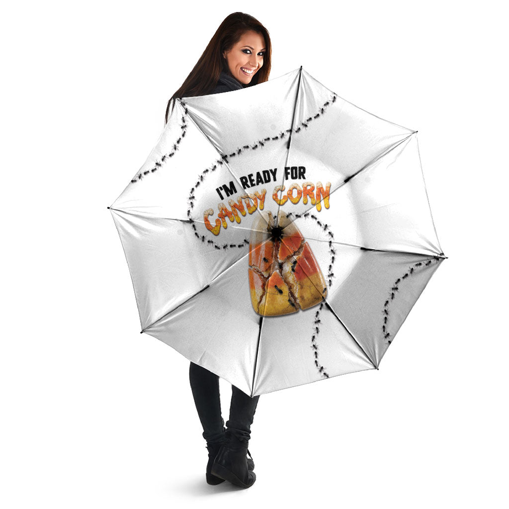 Halloween Ready For Candy Corn Umbrella Creepy Ant Trail