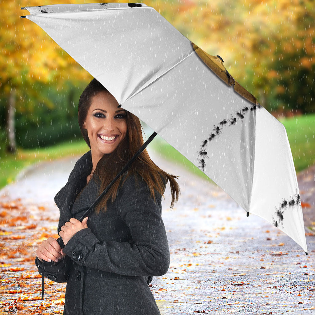 Halloween Ready For Candy Corn Umbrella Creepy Ant Trail