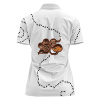 Halloween Ready For Candy Corn Women Polo Shirt Creepy Ant Trail