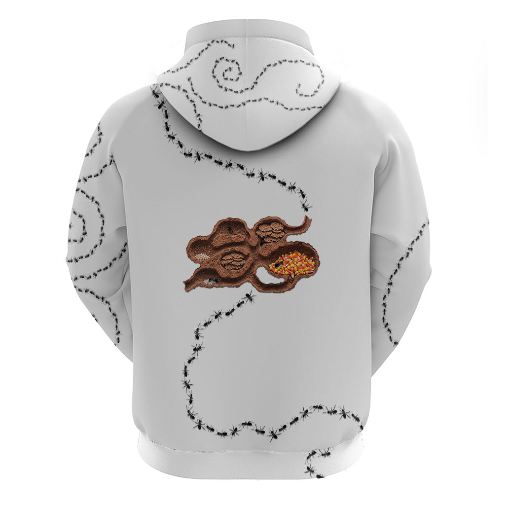 Halloween Ready For Candy Corn Zip Hoodie Creepy Ant Trail
