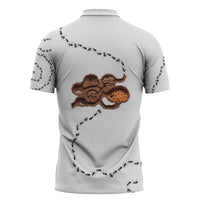 Halloween Ready For Candy Corn Zipper Polo Shirt Creepy Ant Trail