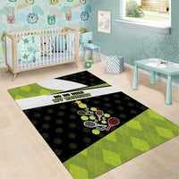 Tennis Christmas Area Rug Ho Ho Hold My Racquet - Wonder Print Shop