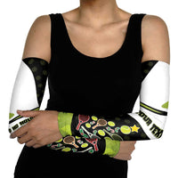 Personalized Tennis Christmas Arm Sleeves Ho Ho Hold My Racquet - Wonder Print Shop