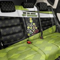 Tennis Christmas Back Car Seat Cover Ho Ho Hold My Racquet - Wonder Print Shop
