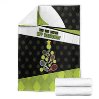 Tennis Christmas Blanket Ho Ho Hold My Racquet - Wonder Print Shop