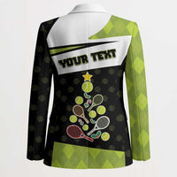 Personalized Tennis Christmas Blazer Ho Ho Hold My Racquet - Wonder Print Shop