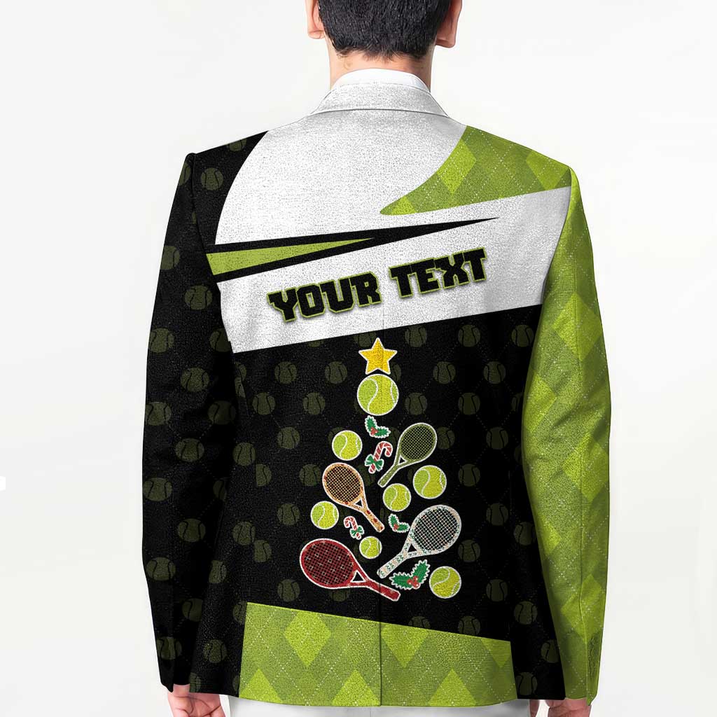 Personalized Tennis Christmas Blazer Ho Ho Hold My Racquet - Wonder Print Shop