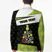 Personalized Tennis Christmas Blazer Ho Ho Hold My Racquet - Wonder Print Shop