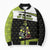 Personalized Tennis Christmas Bomber Puffer Jacket Ho Ho Hold My Racquet - Wonder Print Shop