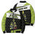 Personalized Tennis Christmas Bomber Puffer Jacket Ho Ho Hold My Racquet - Wonder Print Shop