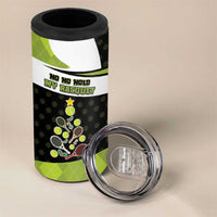 Personalized Tennis Christmas 4 in 1 Can Cooler Tumbler Ho Ho Hold My Racquet - Wonder Print Shop