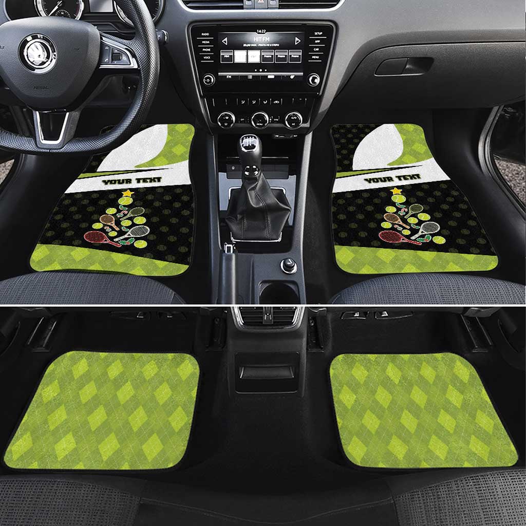 Personalized Tennis Christmas Car Mats Ho Ho Hold My Racquet - Wonder Print Shop