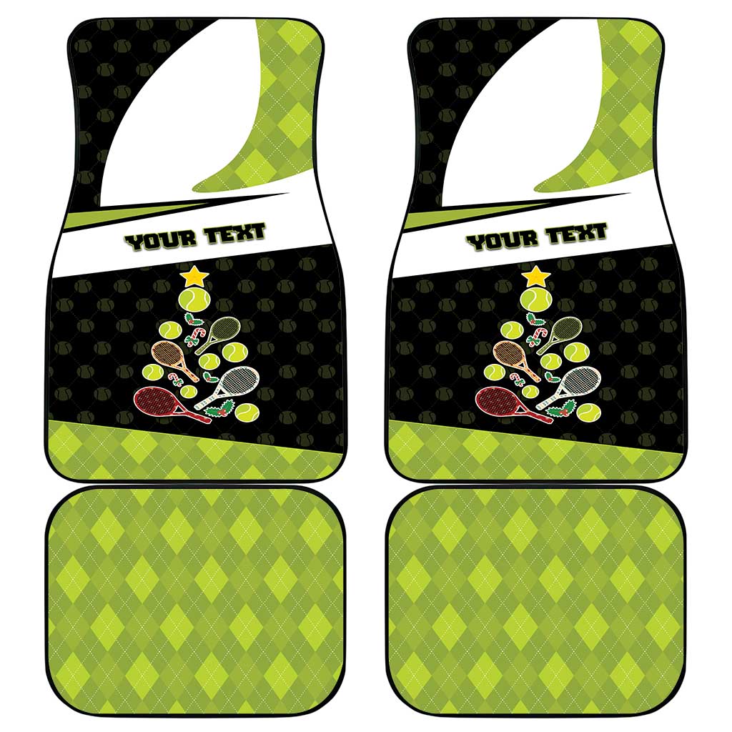 Personalized Tennis Christmas Car Mats Ho Ho Hold My Racquet - Wonder Print Shop