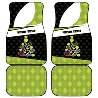 Personalized Tennis Christmas Car Mats Ho Ho Hold My Racquet - Wonder Print Shop