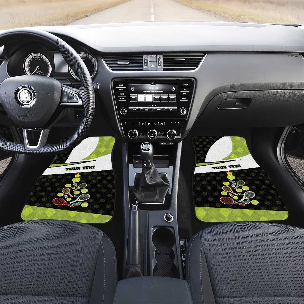 Personalized Tennis Christmas Car Mats Ho Ho Hold My Racquet - Wonder Print Shop