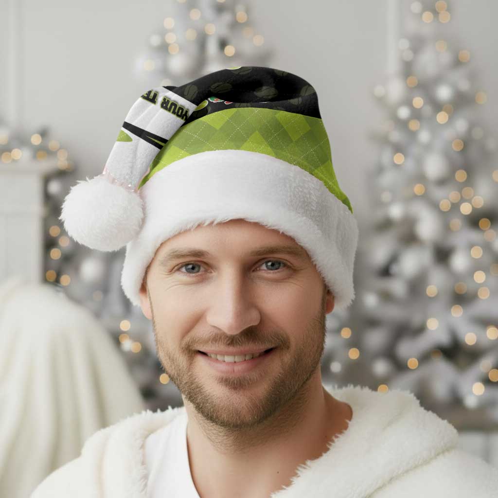 Personalized Tennis Christmas Christmas Santa Hat Ho Ho Hold My Racquet - Wonder Print Shop