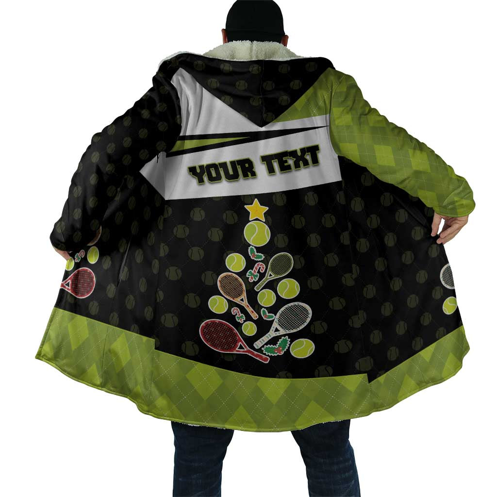 Personalized Tennis Christmas Cloak Ho Ho Hold My Racquet - Wonder Print Shop
