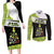 Personalized Tennis Christmas Couples Matching Long Sleeve Bodycon Dress and Long Sleeve Button Shirt Ho Ho Hold My Racquet - Wonder Print Shop