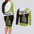 Personalized Tennis Christmas Couples Matching Long Sleeve Bodycon Dress and Long Sleeve Button Shirt Ho Ho Hold My Racquet - Wonder Print Shop