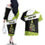 Personalized Tennis Christmas Couples Matching Off The Shoulder Long Sleeve Dress and Hawaiian Shirt Ho Ho Hold My Racquet - Wonder Print Shop