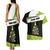 Personalized Tennis Christmas Couples Matching Tank Maxi Dress and Hawaiian Shirt Ho Ho Hold My Racquet - Wonder Print Shop